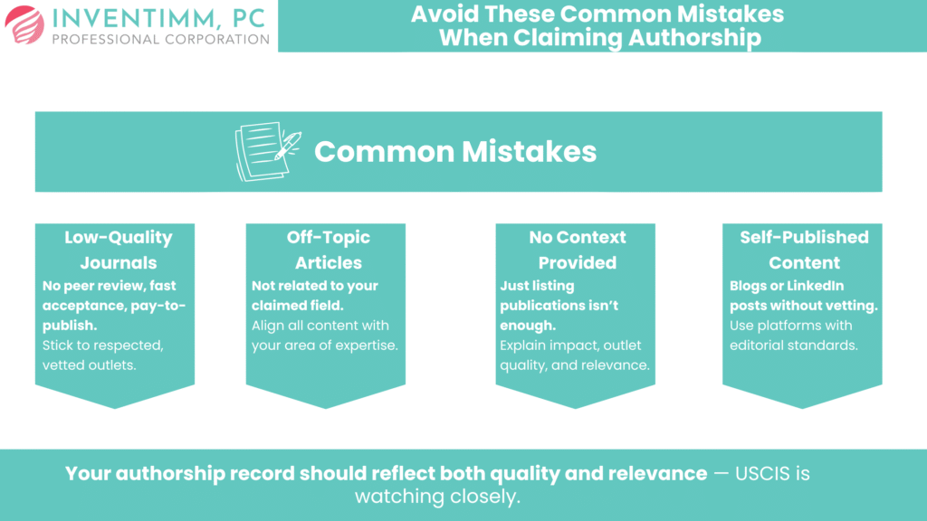 Avoid These Common Mistakes When Claiming Authorship